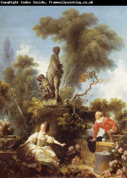 Jean Honore Fragonard The meeting, from De development of the love
